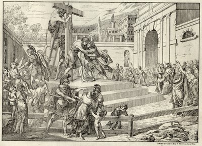 Illustration der Ballade Die Bürgschaft von Friedrich Schiller von Joseph Trentsensky